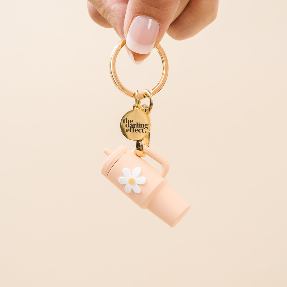 Tiny Tumbler Keychain - Blush