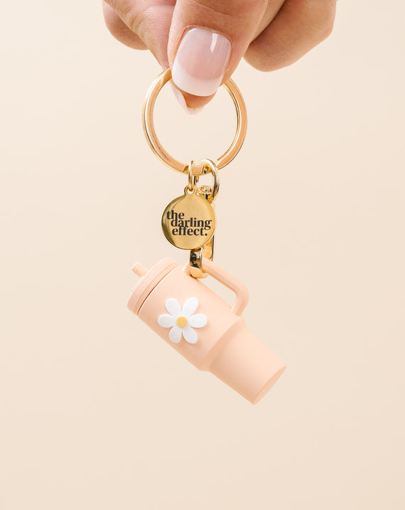 Tiny Tumbler Keychain - Blush