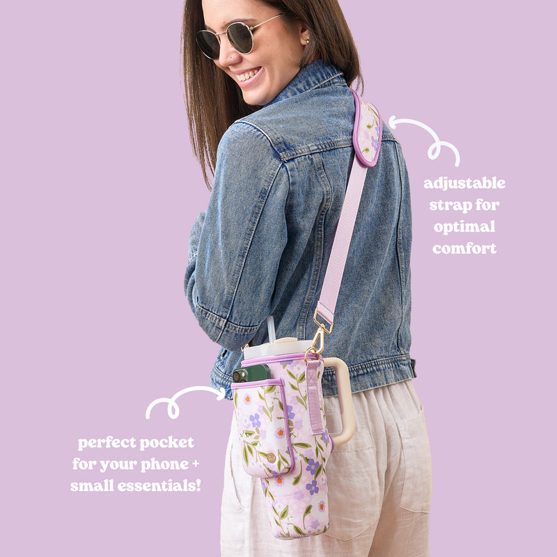 Floral Haven Lilac Tumbler Sling