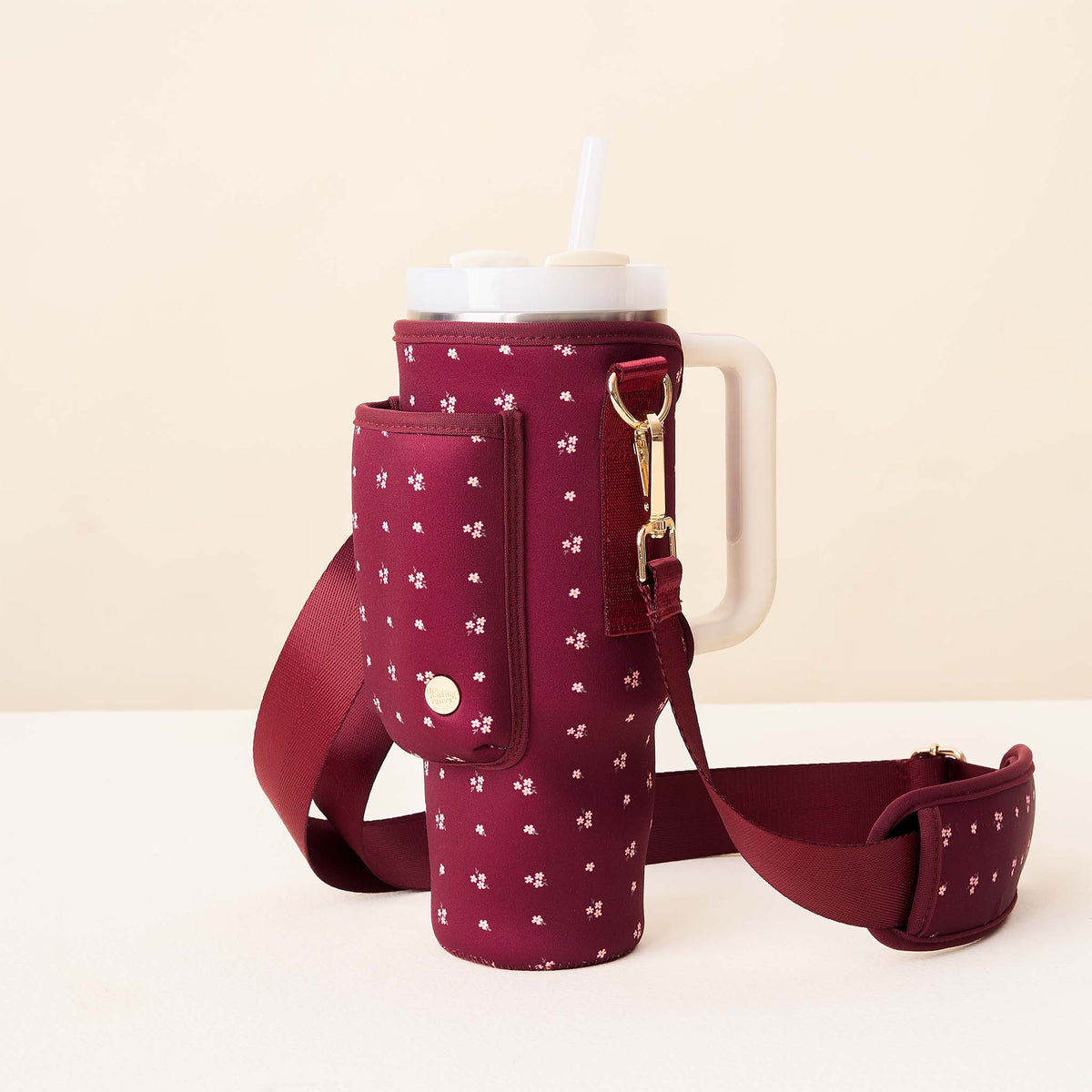 Plum Pretty Posies Tumbler Sling Bag