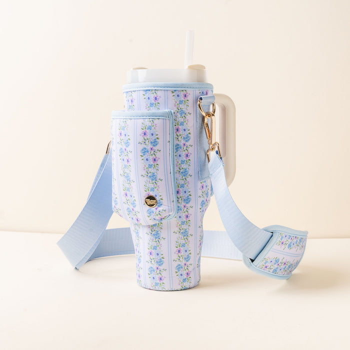 Petal Parade Blue Tumbler Sling