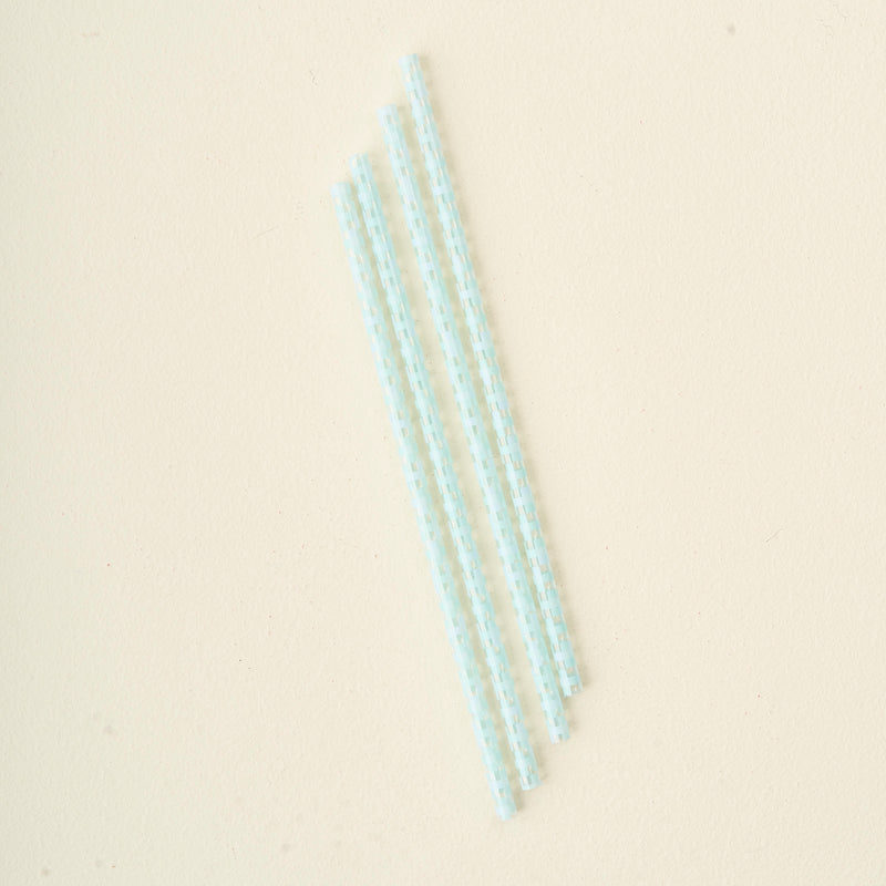 Check Blue 40 oz Tumbler Straw Set