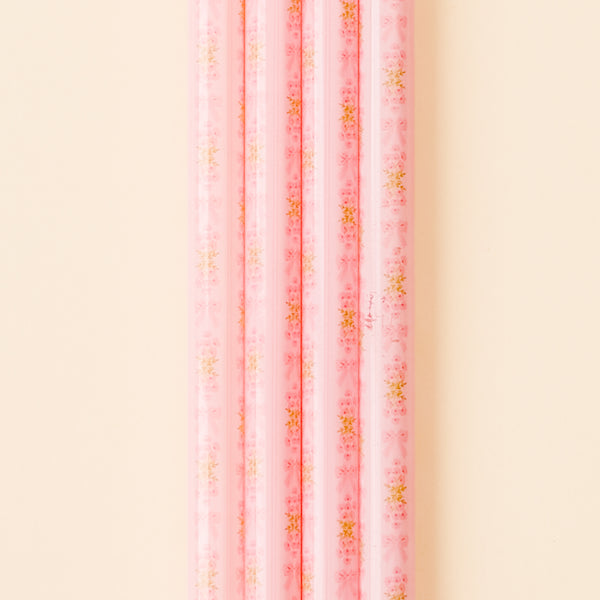 Oh So Fancy Pink 40 oz Tumbler Straw Set