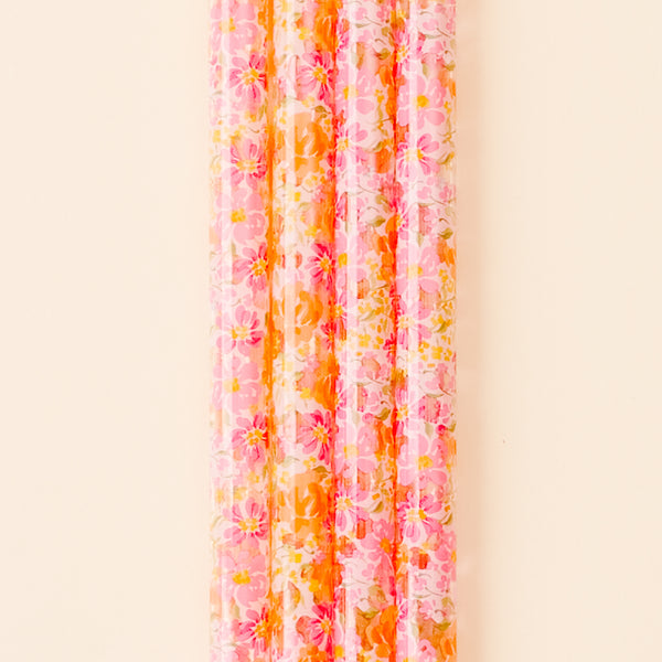 Secret Garden Pink 40 oz Tumbler Straw Set