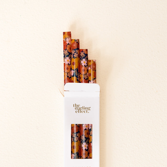 Wild About You Navy 40 oz Tumbler Straw Set