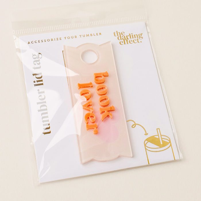 Book Lover Tumbler Lid Tag