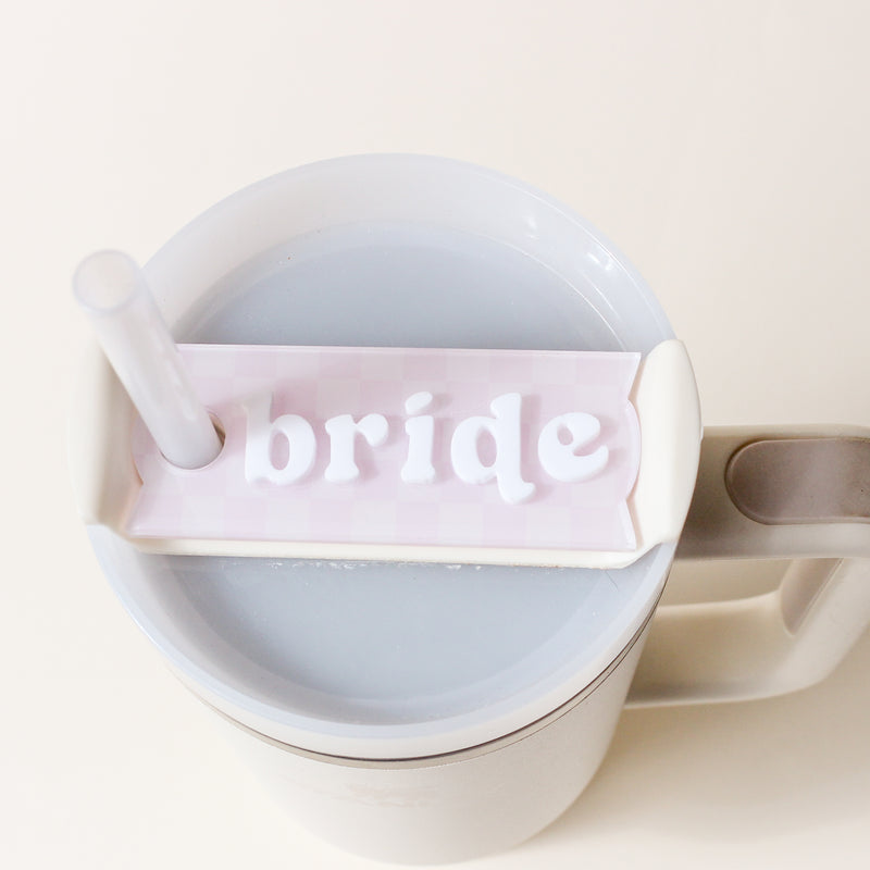 Bride Tumbler Lid Tag