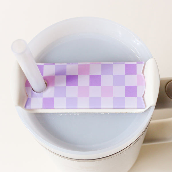 Check Purple Tumbler Lid Tag