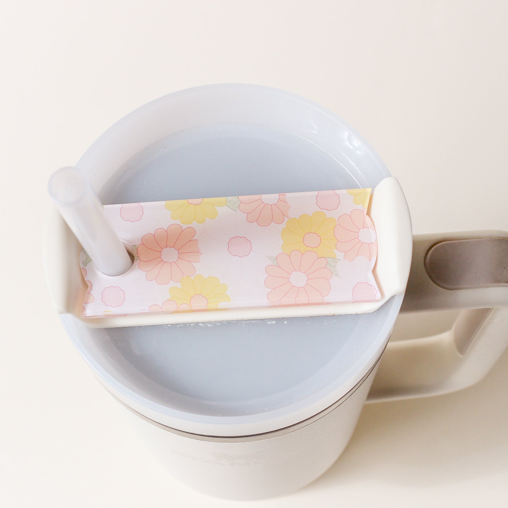 Daisy Craze Tumbler Lid Tag