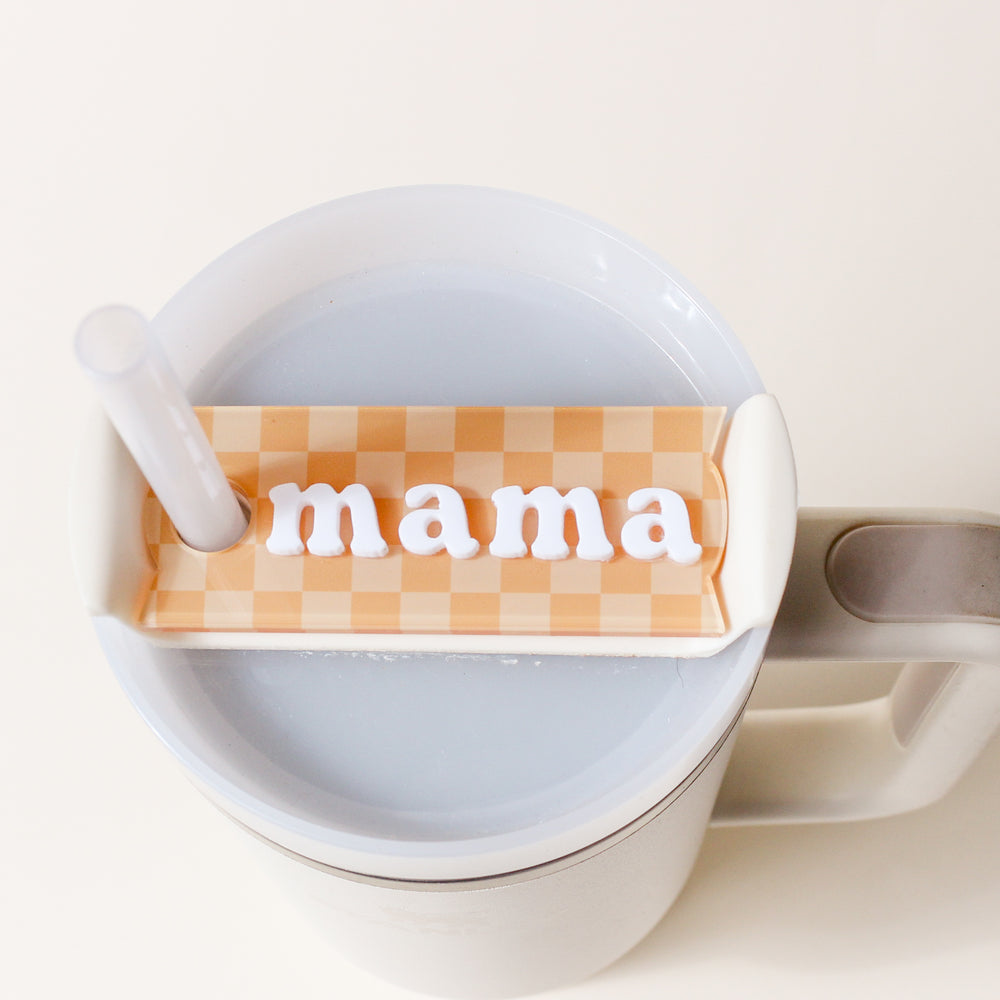 Word Tumbler Lid Topper Tag