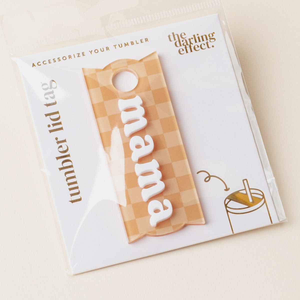 Mama Tumbler Lid Tag