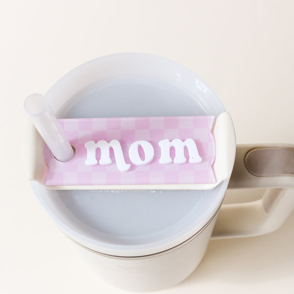 Mom Tumbler Lid Tag