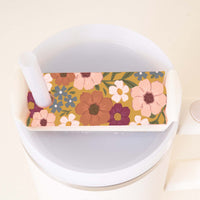 The Darling Effect's Wild About You Mustard Tumbler Lid Tag is perfect for fans of fall tumbler customization or those inspired by Stanley Quencher 2.0 accessories.