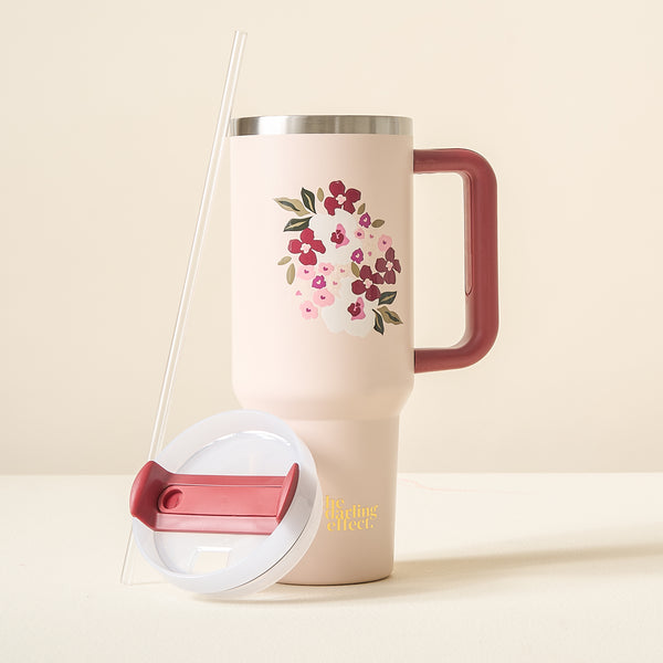 Buds & Bloom Blush 40 oz Take Me Everywhere Tumbler