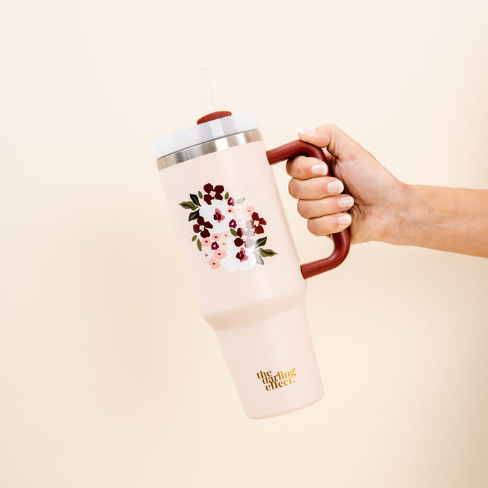 Buds & Bloom Blush 40 oz Take Me Everywhere Tumbler