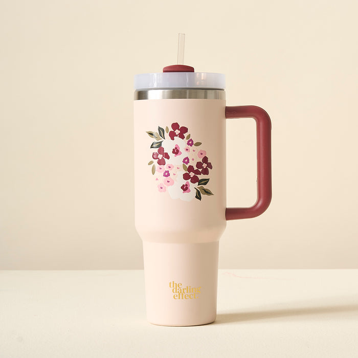 Buds & Bloom Blush 40oz Take Me Everywhere Tumbler