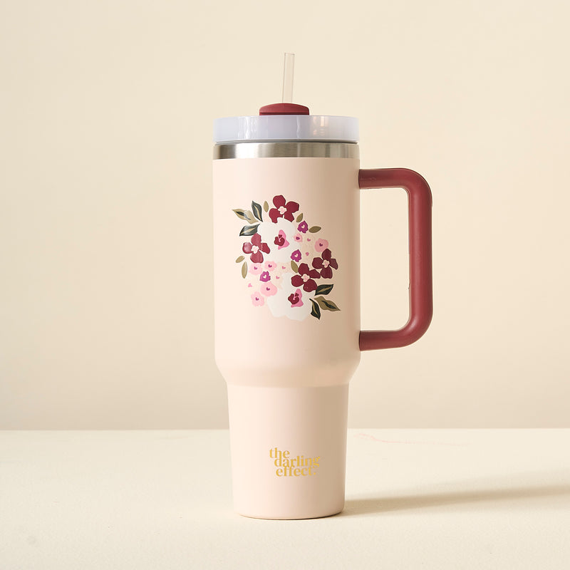 Buds & Bloom Blush 40oz Take Me Everywhere Tumbler