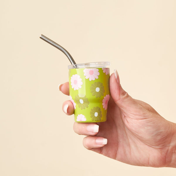 Darling Daisy Green 2 oz Tiny Tumbler