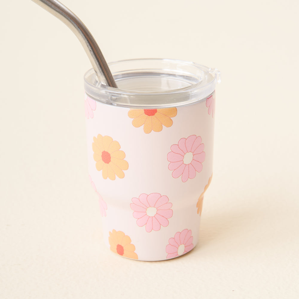 Darling Daisy Peach 2 oz Tiny Tumbler