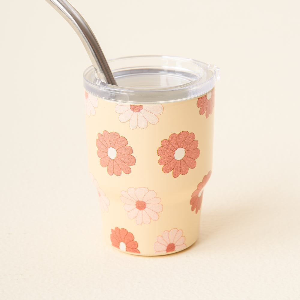 Darling Daisy Tan 2 oz Tiny Tumbler