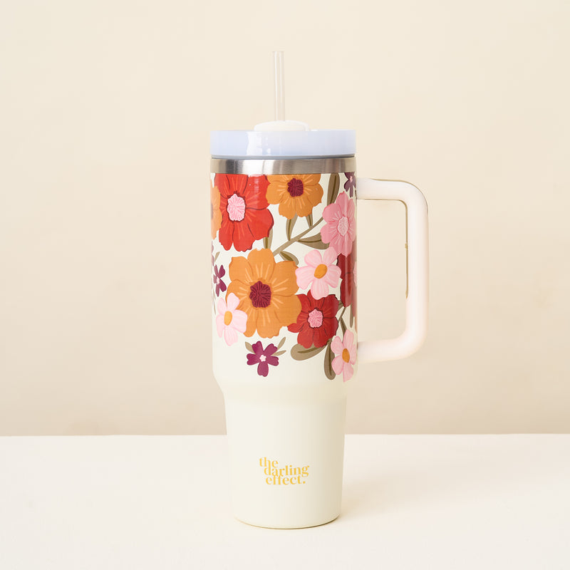 Wild About You Cream 40 oz Tumbler