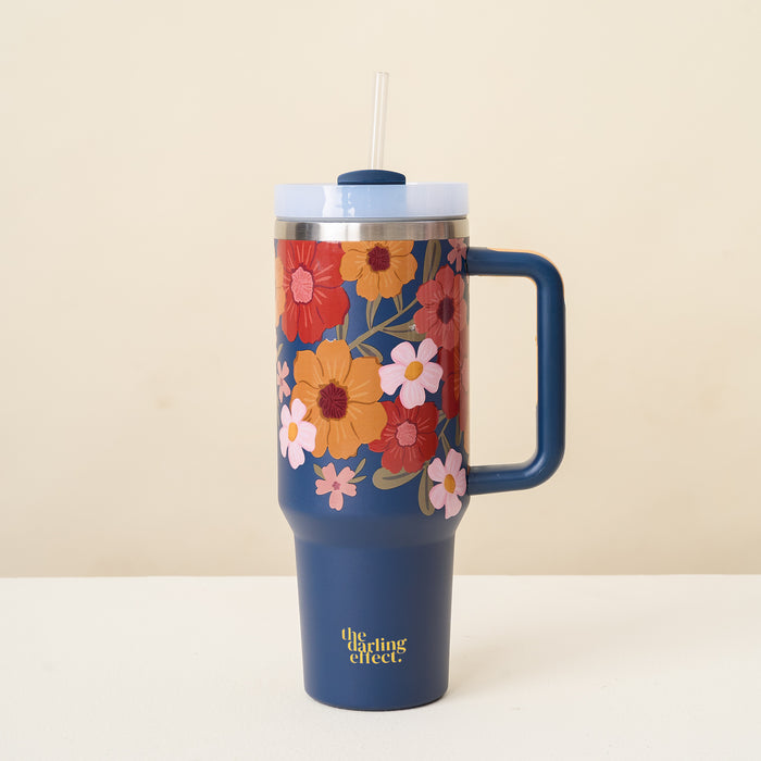 Wild About You Navy 40 oz Take Me Everywhere Tumbler