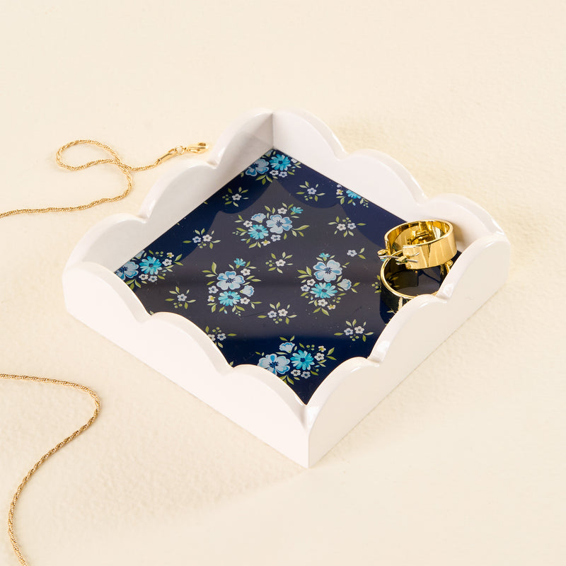 Endless Daydream Navy Scallop Trinket Tray