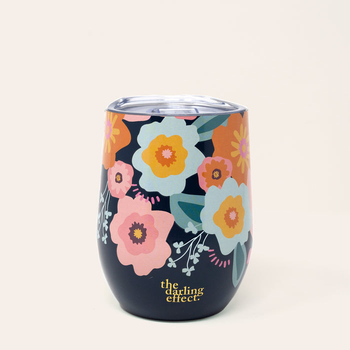 Bright & Bloomy Wine Tumbler