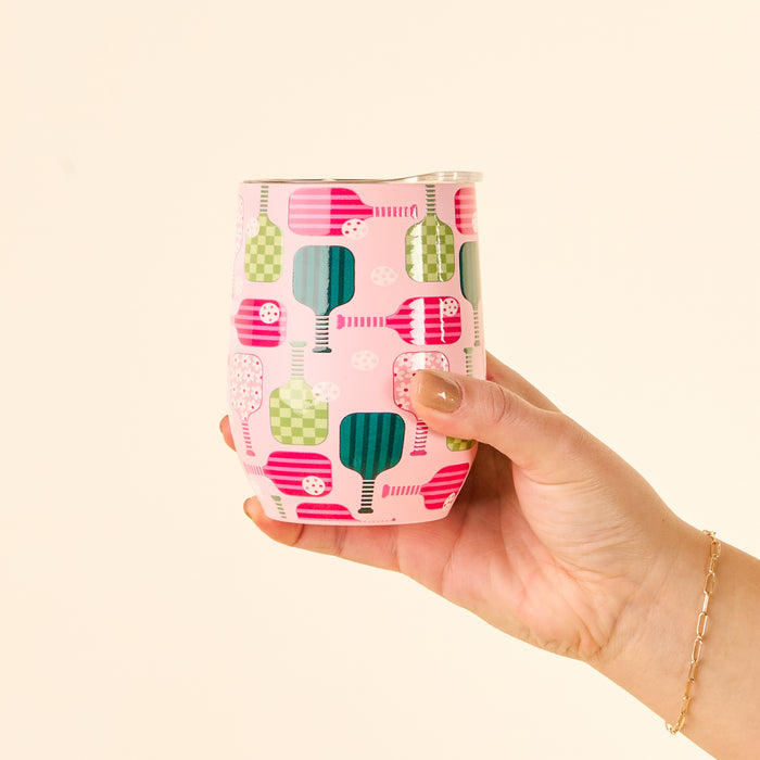 Pickleball Party Wine Tumbler