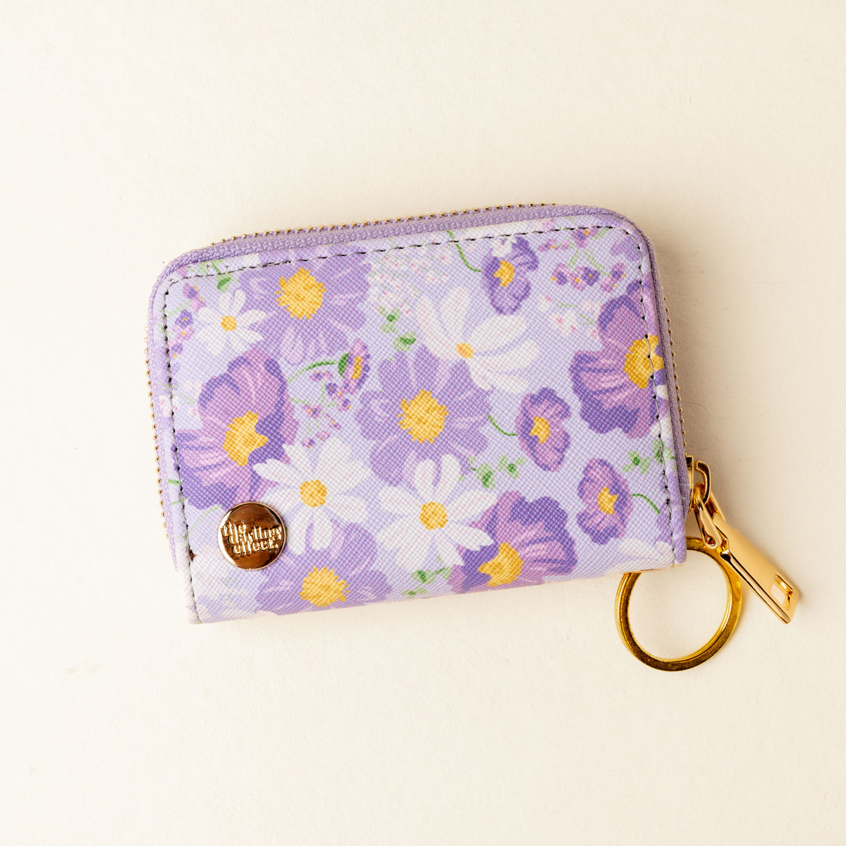 Bouquet Beauty Purple Zip Around Wallet