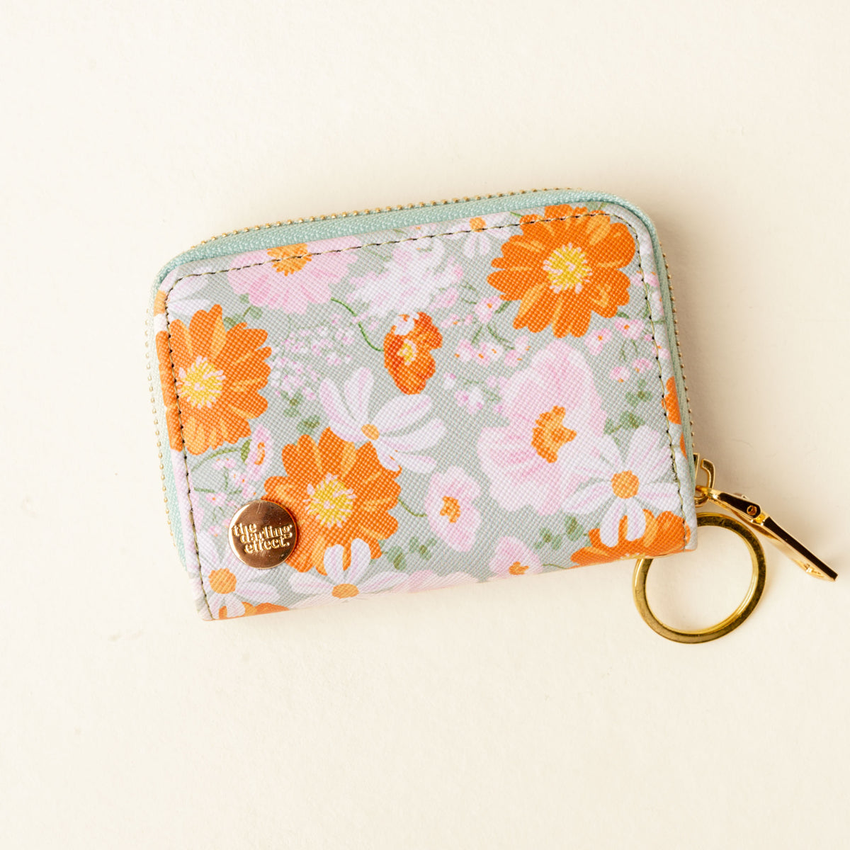 Bouquet Beauty Sage Zip Around Wallet