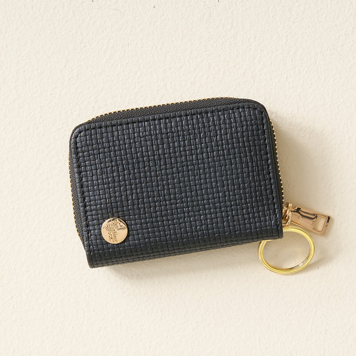 Black Zip Around Wallet