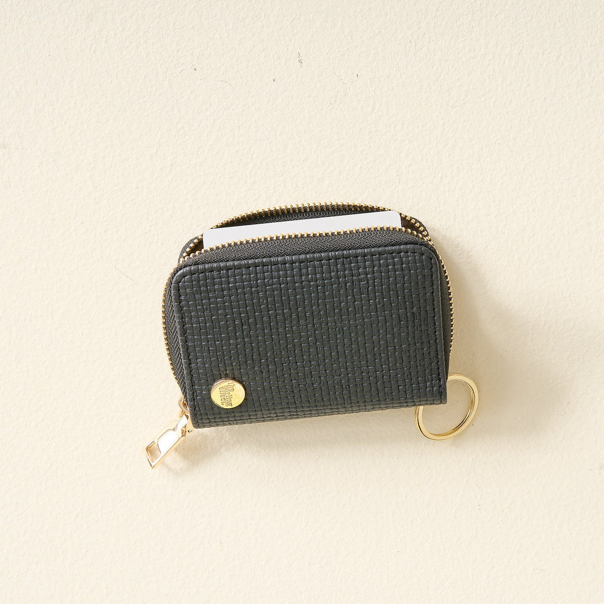 Black Zip Around Wallet