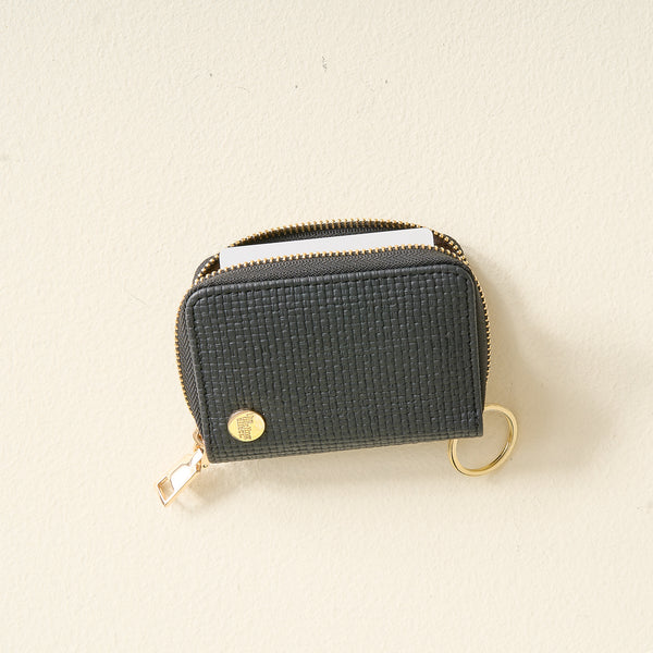 Black Zip Around Wallet