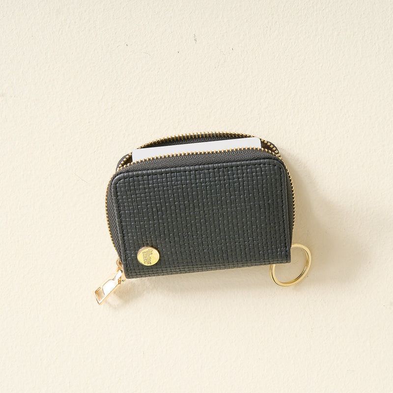 Black Zip Around Wallet