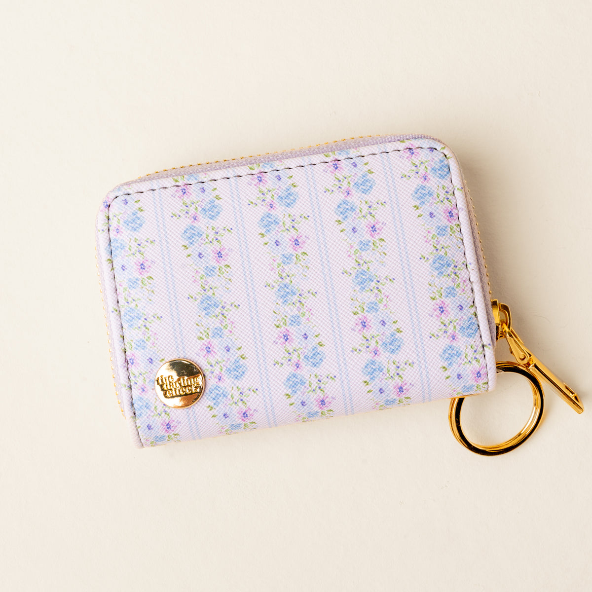 Petal Parade Blue Zip Around Wallet