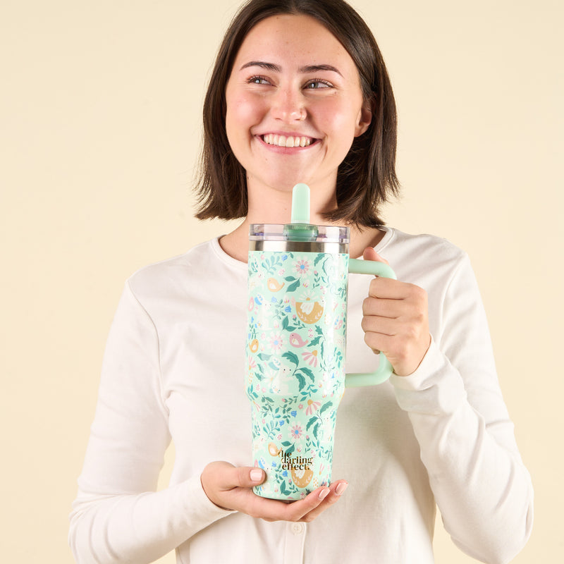 Hoppy Days 40 oz Lifestyle Flip Straw Tumbler