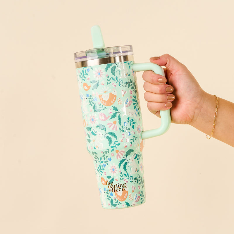 Hoppy Days 40 oz Lifestyle Flip Straw Tumbler