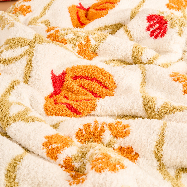 Patchwork Pumpkins Cozy Dreams Luxe Blanket