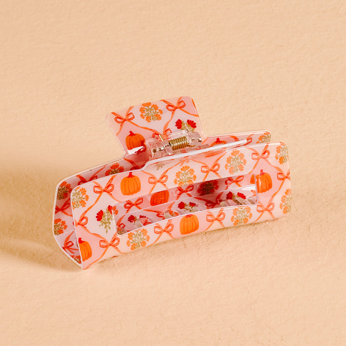 Patchwork Pumpkins Claw Clip