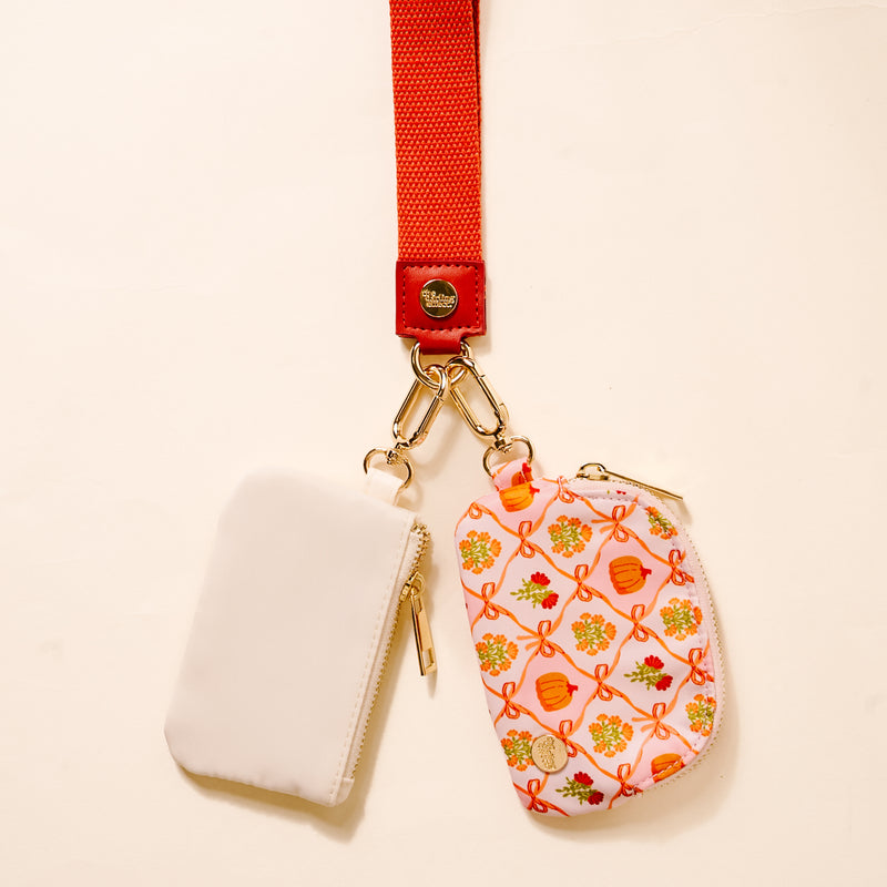 Patchwork Pumpkins Dynamic Duo Pouch Wristlet