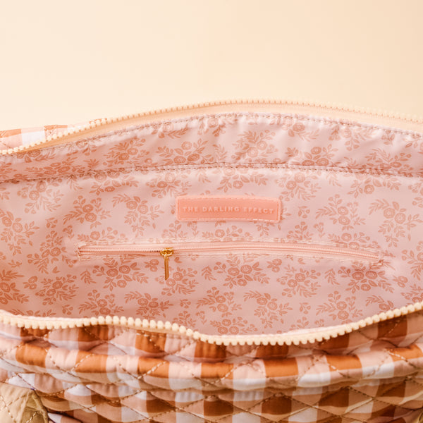 Maple Gingham The Everyday Quilted Tote Bag
