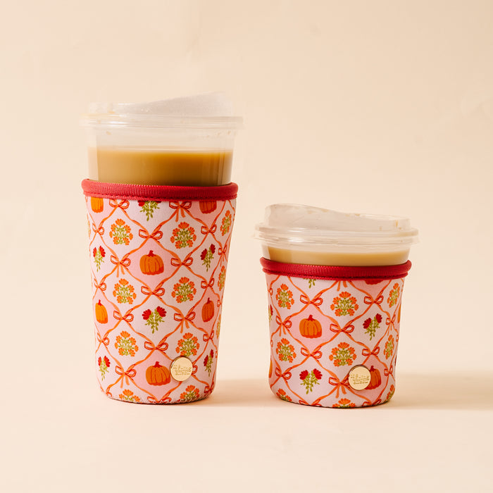 Patchwork Pumpkins Sip Savvy Drink Sleeve