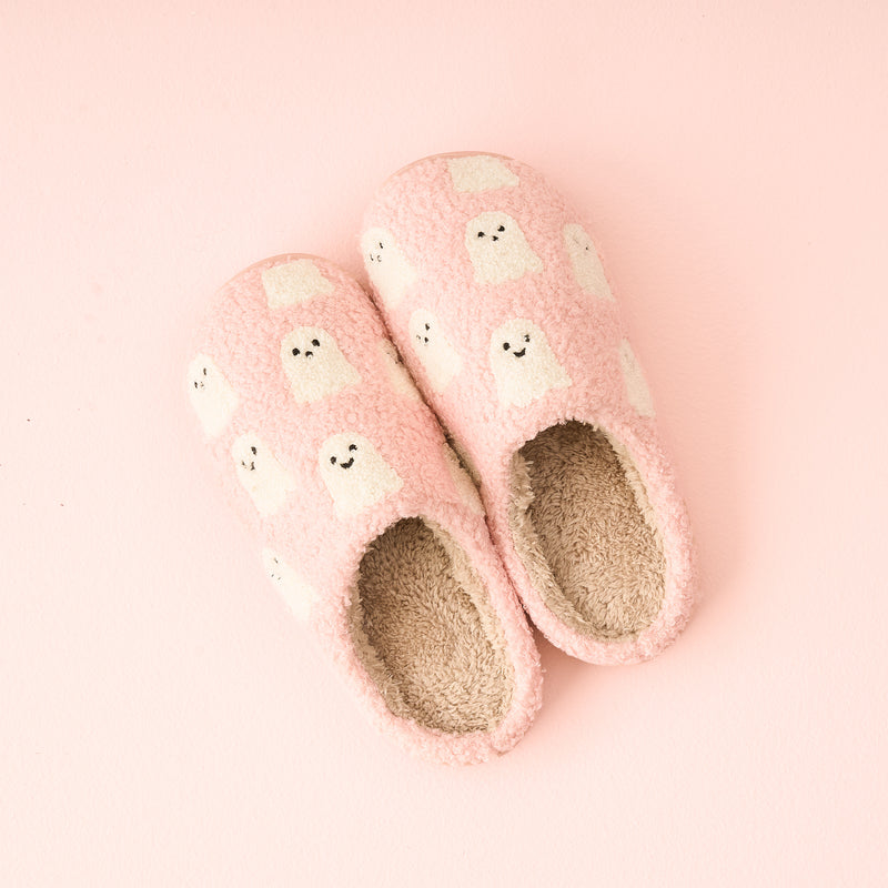 Ghosts Fuzzy Slippers
