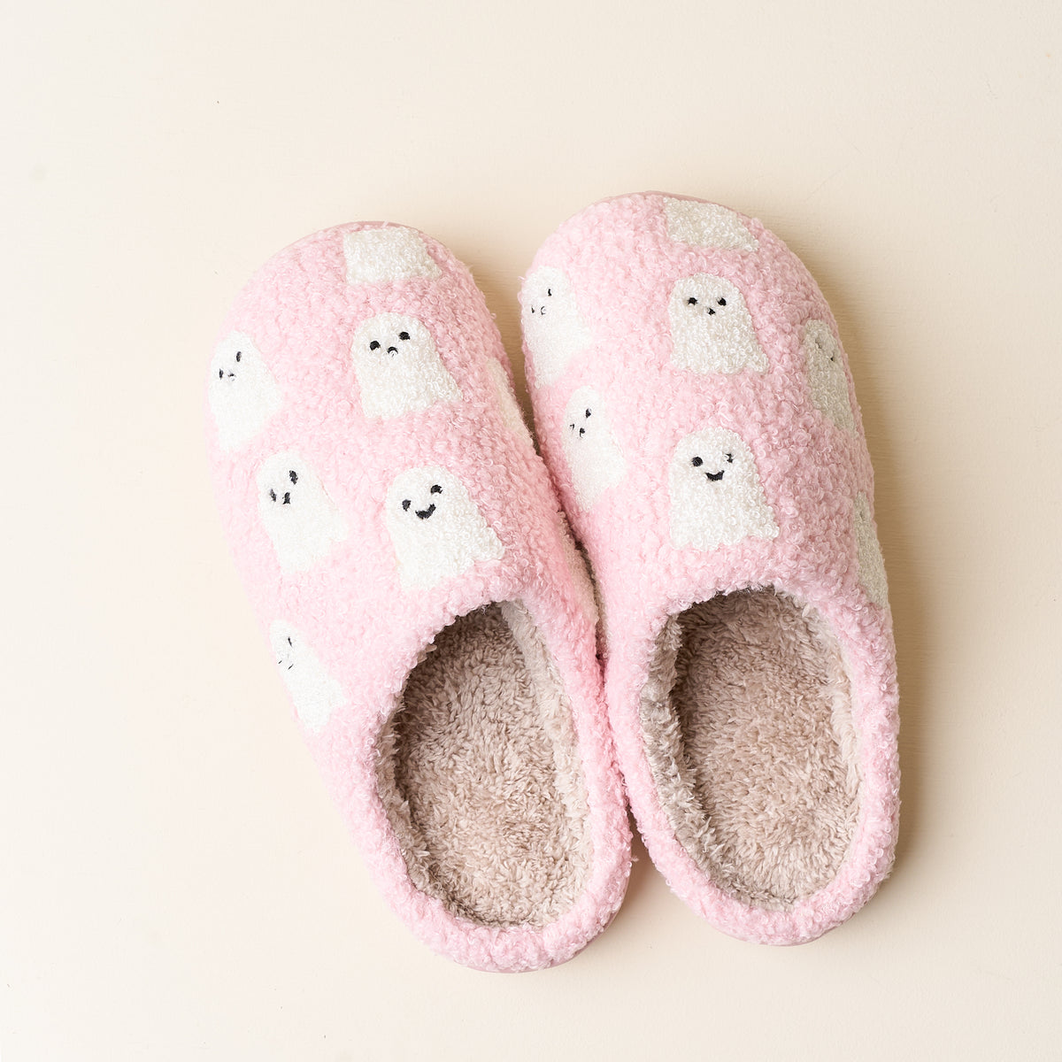 Ghosts Fuzzy Slippers
