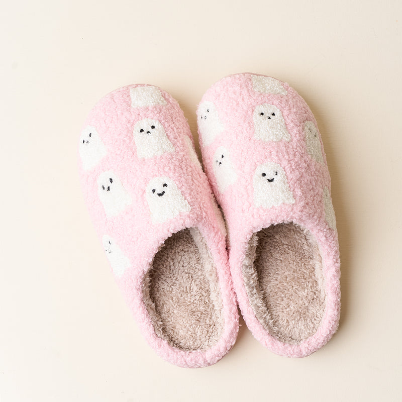 Ghosts Fuzzy Slippers