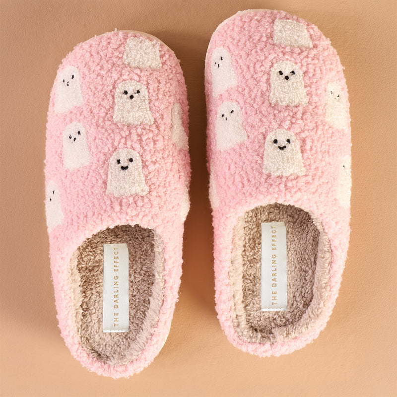 Ghosts Fuzzy Slippers