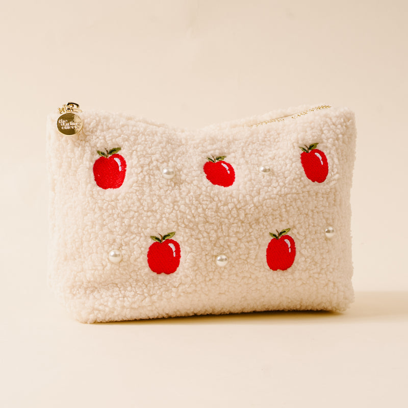 Apples & Pearls Teddy Pouch