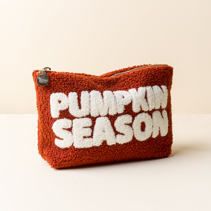 Pumpkin Season Teddy Pouch