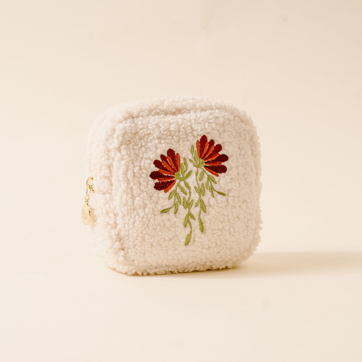 Square Fall Flora Teddy Pouch